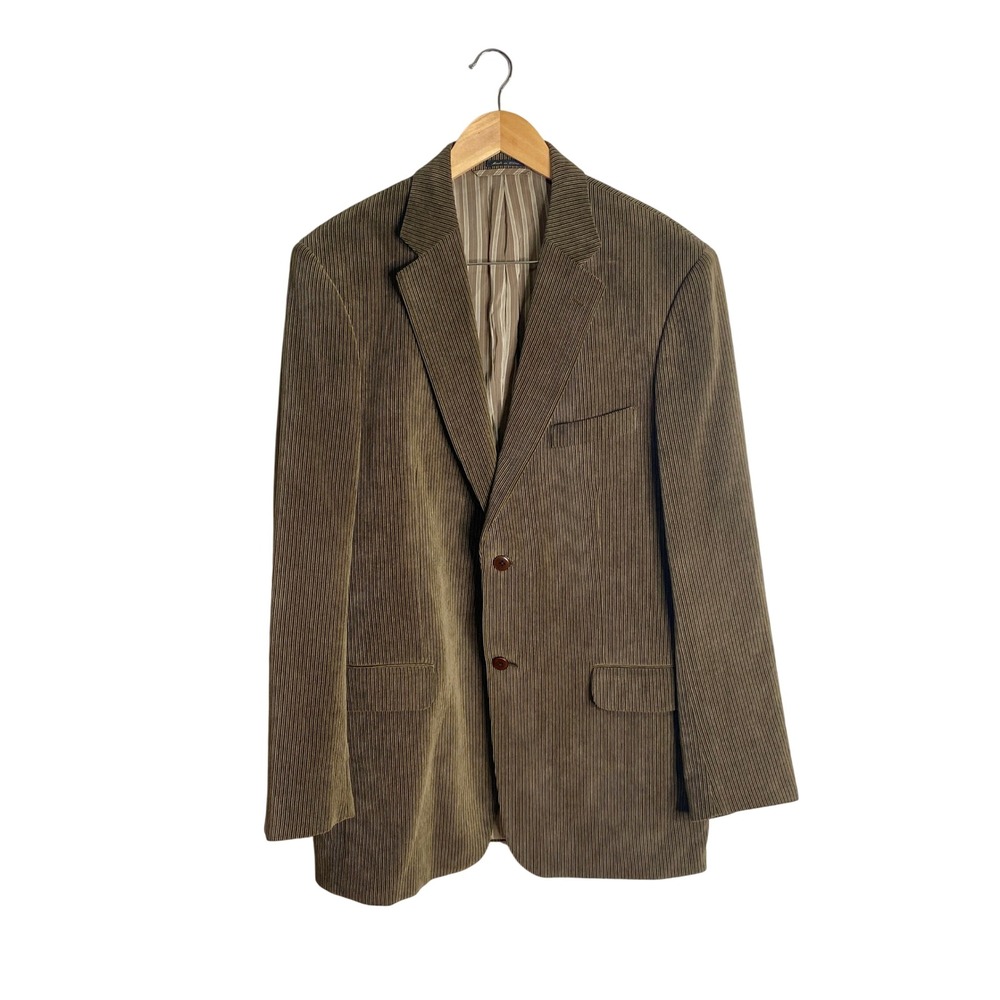 Vtg Cesarani Brown Corduroy Blazer Jacket Dark Academia Academic Prep 70s 80s